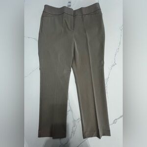 NWT Ann Taylor formal/work tan mid rise straight leg trousers size 14